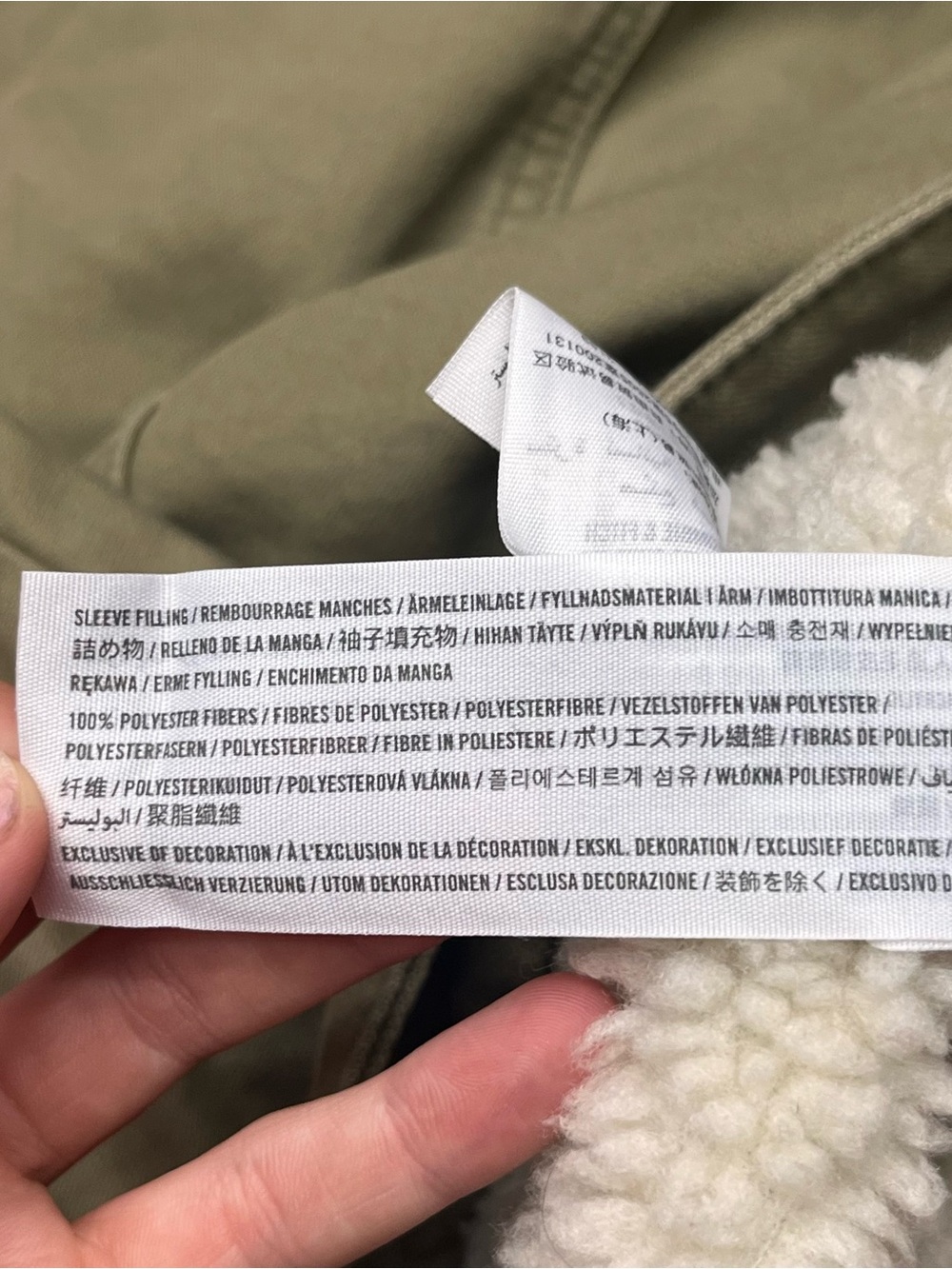 Abercrombie & Fitch Y2K‎ Sherpa lined cropped twill military utility work jacket - Picture 11 of 16